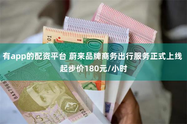 有app的配资平台 蔚来品牌商务出行服务正式上线 起步价180元/小时