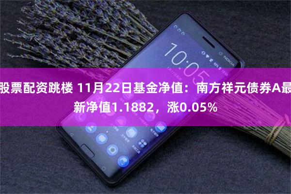 股票配资跳楼 11月22日基金净值：南方祥元债券A最新净值1.1882，涨0.05%