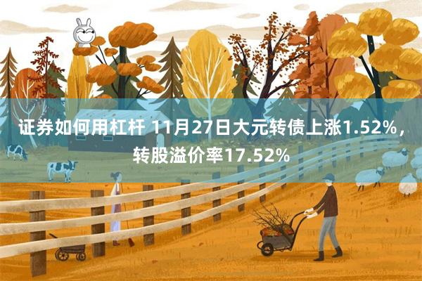 证券如何用杠杆 11月27日大元转债上涨1.52%，转股溢价率17.52%